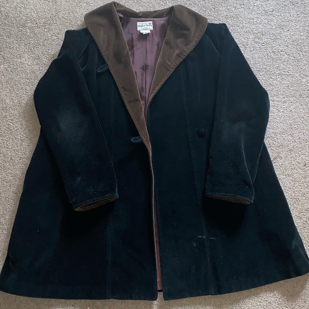 Monika Turtle Studio Knee Length Suede Coat